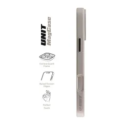 Чехол Apple iPhone 16 Plus, Unit MagSafe, серый, прозрачный, магсейф, противоударный, магнитный, панель-накладка с поддержкой MagSafe, с поддержкой беспроводной зарядки, TPU+PC, защита всего корпуса, ударопрочный, ArmorStandart (ARM79289) - мініатюра 3