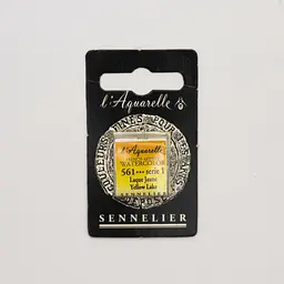 Акварельна фарба Sennelier, полукювета, S1, Жовтий лак (Yellow Lake)