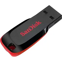 USB Flash накопичувач SanDisk 64GB Cruzer Blade USB 2.0 black red (SDCZ50-064G-B35) - мініатюра 2