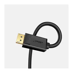 Кабель мультимедійний DisplayPort M to DisplayPort M 1.0m DP102 black Ugreen (10244) - мініатюра 4