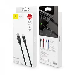 Кабель Baseus Superior Series Fast Charging Data Cable Type-C to Lightning PD 20W 2m Black - мініатюра 2