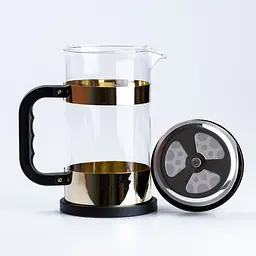 Заварник френч-прес Haus Roland HR-508-8 Gold 1л - мініатюра 2
