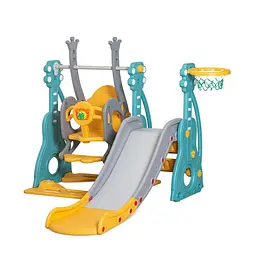 Дитячий ігровий комплекс Mealux Ariel Yellow / Blue / Grey (KD-B252 Yellow / Blue / Grey) - мініатюра 2