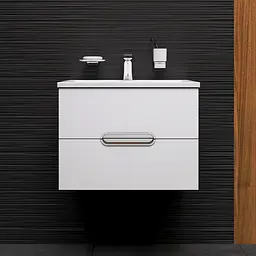 Тумба підвісна AM.PM Spirit 60 см з умивальником (M70-FUX0602-WC0602-38) - мініатюра 2