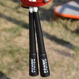 Скакалка швидкісна Power System PS-4033 Crossfit Jump Rope Red 2,8 м (PS-4033_Black-Red) - мініатюра 6