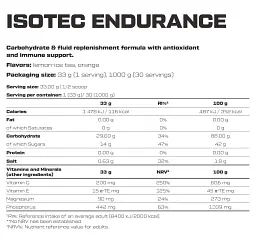 Ізотонік Scitec Nutrition Isotec Endurance Lemon ice-tea 1000 г - мініатюра 2