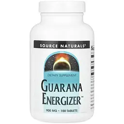 Екстракт гуарани Source Naturals Guarana Energizer™ 900 мг 100 таблеток