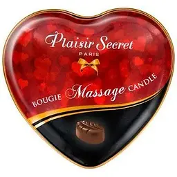 Масажна свічка-серце Plaisirs Secrets Chocolate (35 мл) - мініатюра 2