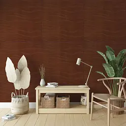 Самоклеюча декоративна стельова стінна 3D панель Sticker Wall коричневі хвилі 600 x 600 x 5мм SW-00001882 - мініатюра 5