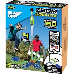 Іграшковий пускач Zing Zoom Rocketz, з 3 ракетами (ZB523) - мініатюра 5