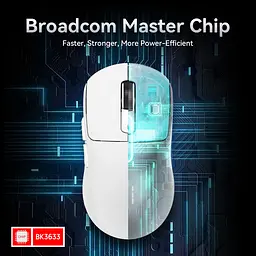 Ігрова бездротова миша ATTACK SHARK X3PRO / 8K / 59 г / Сенсор PAW3395 / Три режими підключення / White - мініатюра 4