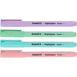 Набір текстових маркерів Axent Highlighter Pastel клиноподібних 2-4 мм 4 шт. (2533-40-A) - мініатюра 4