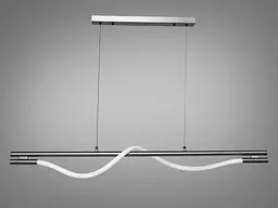 Люстра стельова LED Diasha SY9609-L1200BHR Роуплайт, 15W, чорний хром, сучасний стиль