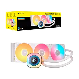 Система рідинного охолодження Corsair iCUE LINK TITAN 360 RX LCD White AIO (CW-9061026-WW) - мініатюра 7