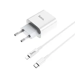 Сітчастий зарядний пристрій з кабелем HOCO C76A Plus Speed ​​Source PD20W