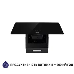 Витяжка декоративна похила Minola HVS 6224 BL 700 LED - мініатюра 5