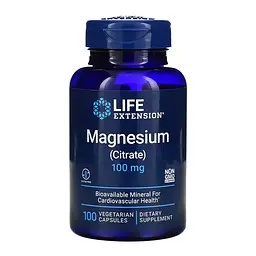 Магній цитрат 100 мг Magnesium (Citrate) 100 mg - 100 vcaps