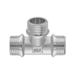 Трійник Nolf Nfc.T06MMM-N-1/2''MMM нікельований NF3101 - мініатюра 2