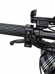 Електровелосипед Minako Mini 16" двомісний (1000W, 24Ah) + Пасажирське сидіння Чорний - мініатюра 5