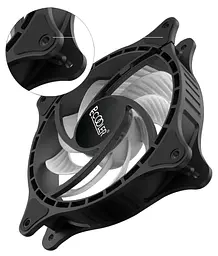 Вентилятор PcCooler FX 120 ARGB BK 3in1, чорний (FX 120 ARGB BK 3in1) - мініатюра 4