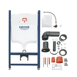 Комплект 4 в 1: Інсталяція GROHE Rapid SL 3 в 1 3884966Q + Унітаз безободковий Kroner Eifel WHI493436 RIMLESS з сидінням Slim Duroplast / Soft-close / Quick relase KE493436WHIR (3884966KE493436) - мініатюра 4