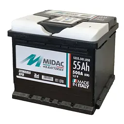 Акумулятор 6СТ-55 MIDAC ITINERIS EFB START STOP, 12V, 55Ah, R, EN500А - мініатюра 3