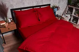 Комплект постільної білизни Moon&Star Satin Stripe Stripe Red Дитячий 110x140 см наволочки 2x50x50 см - мініатюра 4