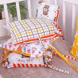 Подушки-борти MirSon Kids Time 18-200 Orange time оранжеві 12 шт. - мініатюра 9