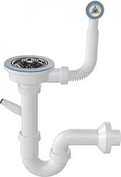 Adamant Набір кухонний Univer, штучний камінь, квадрат, без крил, 560х500х200мм, чаша - 1, врізна, антрацит + змішувач + дозатор + ополіскувач склянок + коландер - мініатюра 7
