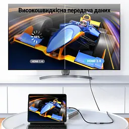 Відеоперехідник UGREEN HD149 Micro HDMI - HDMI 4K 60 Гц 0,25 м сірий (10553) - мініатюра 8