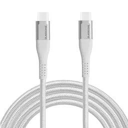 Кабель BRAID2 Type-C - Type-C 60w 1.2m (GB-CC13WH) Білий