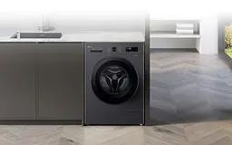 Пральна машина LG фронтальна 6.5 кг A+++ антрацит - мініатюра 2