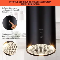 Острівна витяжка Klarstein Bolea 600 м³/час (10041223) - мініатюра 4
