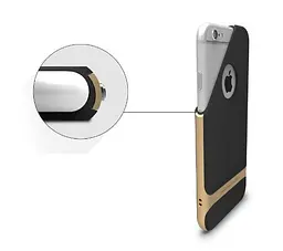 Чохол бампер Rock Royce Series для Apple iPhone 6 Plus / 6s Plus Gold - мініатюра 4