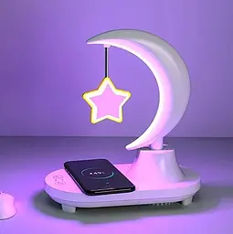 Нічник із колонкою Music Atmosphere Lamp з функцією бездротової зарядки - мініатюра 10
