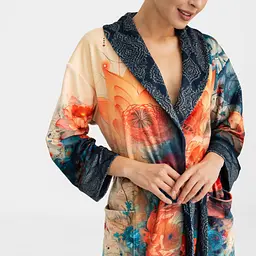 Халат жіночий з плюшевого велюру ексклюзивний Charms 18320 2XL-3XL - мініатюра 4