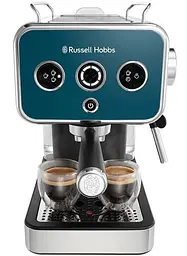 Кавоварка ріжкова Distinctions Ocean 1.1л мелена + чалди синьо-сріблястий Russell Hobbs kuh0015248