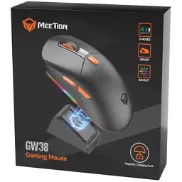 Мишка Meetion GW38 Wireless/Bluetooth/USB Black (MT-GW38-A) - мініатюра 8