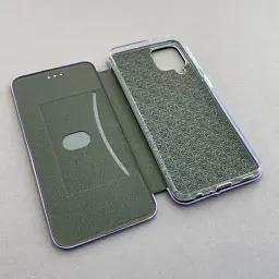 Чохол книжка Samsung Galaxy М22 еко-шкіра Premium Case для смартфона Фіолетовий - мініатюра 5