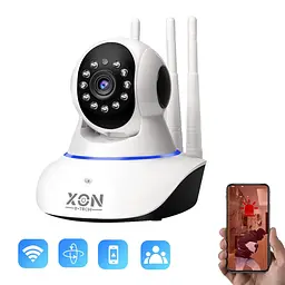 IP-камера поворотна XON SmartCam Wi-Fi 1080P (QTWEW21VW 4903) Біла - мініатюра 2