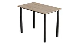 Стіл універсальний Knap Ferrum-decor 750x1400x700 Чорний метал ДСП Дуб Сан-Марино 16 мм (FRD-106379) - мініатюра 4