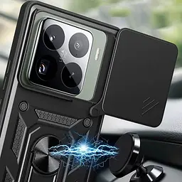 Чохол Ummi Camshield Serge Ring для Xiaomi 15 Чорний / Black - мініатюра 3