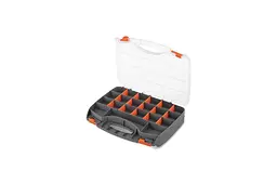 Органайзер для зберігання дрібних деталей з ручкою Intertool BX-4005 15" 2-в-1 380 х 290 х 80 мм - мініатюра 3