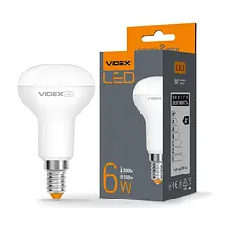 Лампочка Videx R50e 6W E14 3000K 220V (VL-R50e-06143) - мініатюра 2