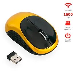 Мишка бездротова "Wireless Mouse G185" Золотисто-чорна, bluetooth миша комп'ютерна (бездротова ведмедик) (ST)