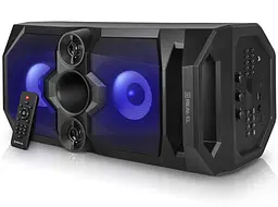 Портативна колонка бумбокс Real-El RX771 Boombox 50W Bluetooth TWS, Караоке, RGB, Чорний - мініатюра 2