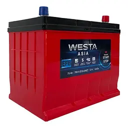 Акумулятор автомобільний Westa 6CT-75 Азія ASIA EFB (WAE750) - мініатюра 2