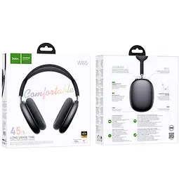 Навушники Hoco Bluetooth W65 Happy BT headphones чорні - мініатюра 2