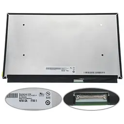 Матриця 15.6 B156ZAN05.0 (3840*2160 40pin(eDP IPS 120Hz) LED SLIM(без планок та вушок) глянець роз'єм праворуч знизу) для