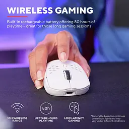 Миша Trust GXT 929 Helox Wireless/USB White (25390) [143050] - мініатюра 8